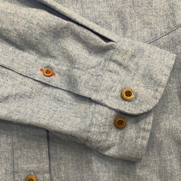 Benson 100% cotton Collared dress shirt casual - Picture 3 of 6